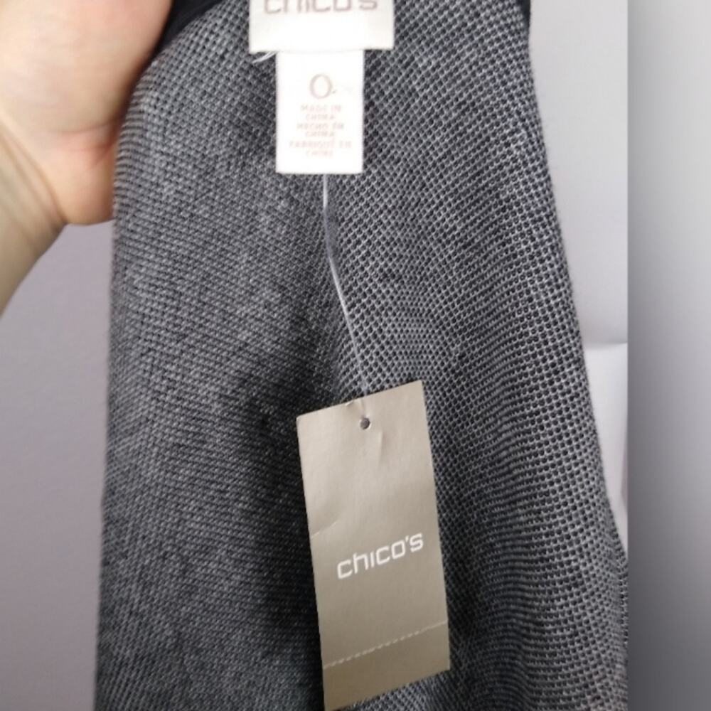 Chico's Animal Zip-up Sweater Jacket Size S/4 - Picture 9 of 15
